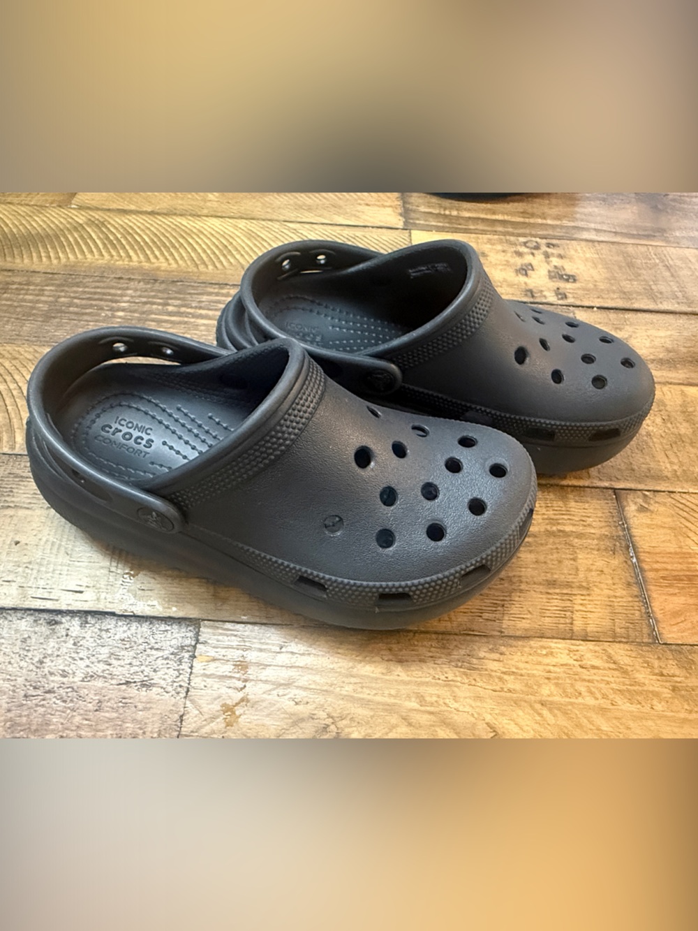 CROCS Black Platform Iconic Clog